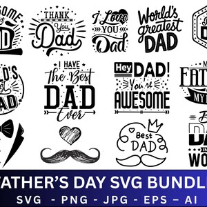 Father&#39;s Day SVG Bundle,Dad SVG,Father&#39;s Day gift,Fathers Day Card Svg, Family svg bundle,Funny Dad Png,Grandpa svg,Best Dad svg,Commercial