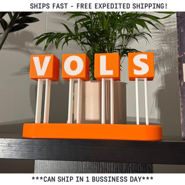 Tennessee Volunteers "VOLS" Letters - Iconic Stadium Replica - ***100% Custom Designed In House***