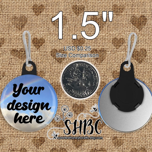 Button Zipper Pull Etsy