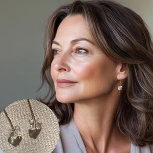 Kolczyki z kryształu w kształcie motyla | Pozłacane srebro próby 925 | Delikatne austriackie kryształowe kolczyki, fantazyjna biżuteria w naturalnym stylu