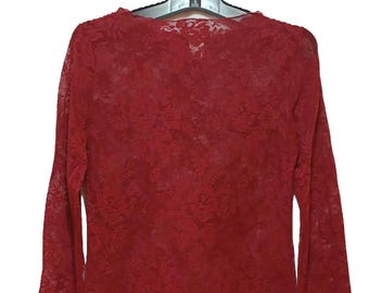 Top sin cordones con encaje floral para mujer