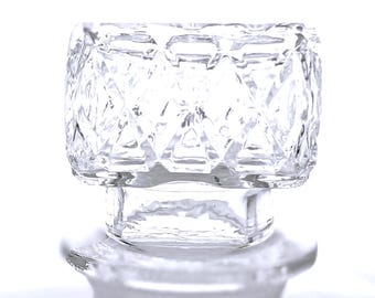 Decantador de whisky de cristal vintage