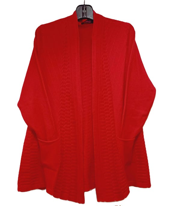 Women's Solid Cable Knit Cardigan - image 1