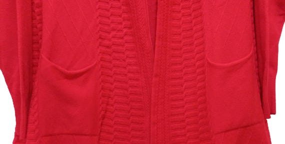 Women's Solid Cable Knit Cardigan - image 4