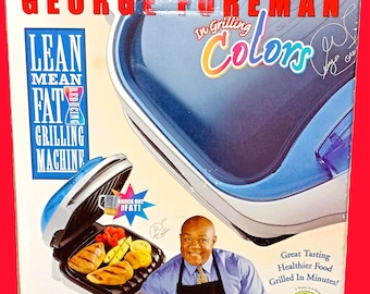 Asador George Foreman Lean Mean Fat vintage, modelo GR10ABWV