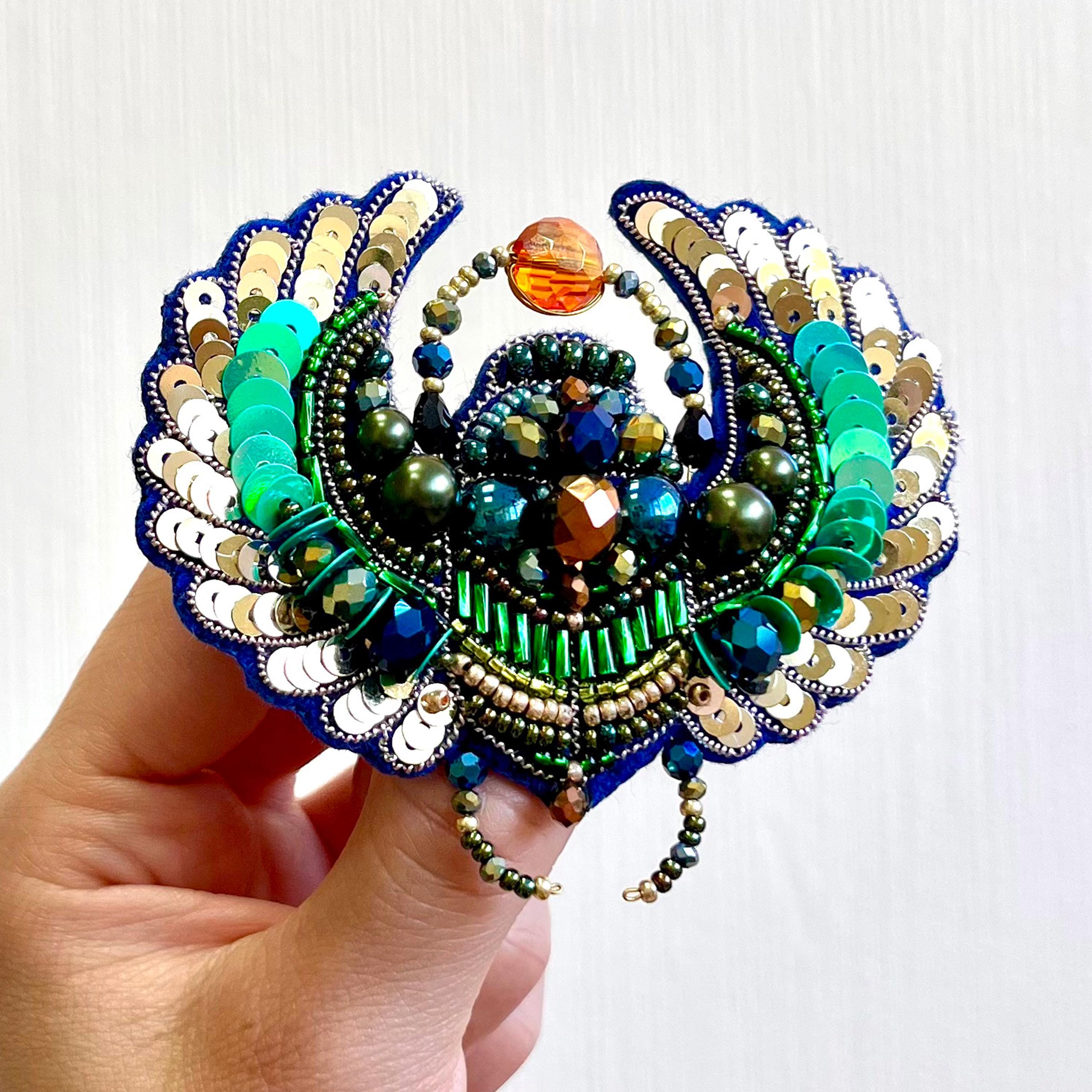 Kit de broches en perles à faire soi-même Kit de broderie en