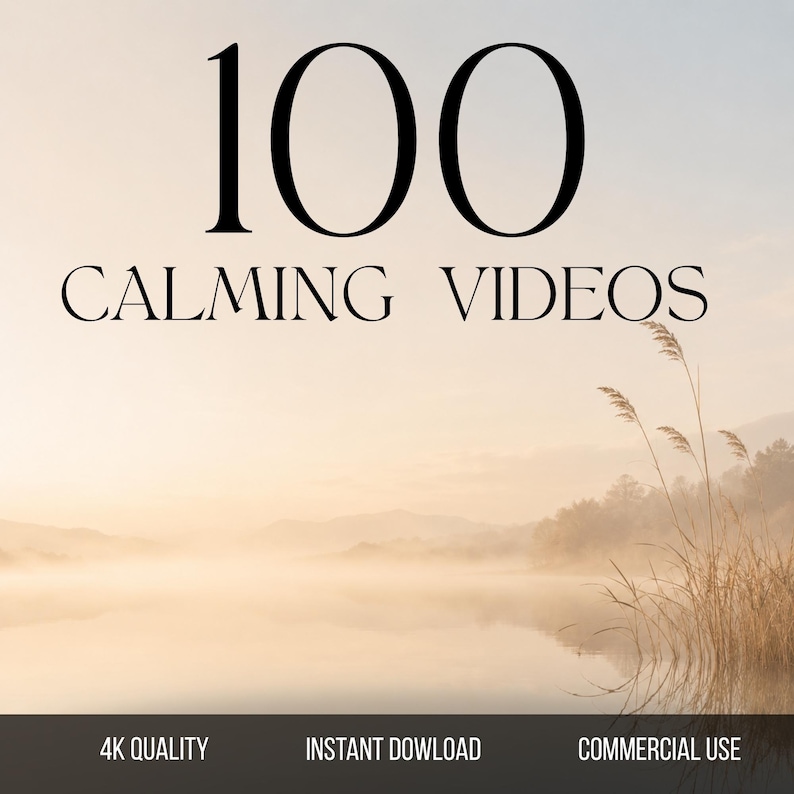 100 Calming Videos Bundle, Relaxing Nature Stock Footage, 4K Meditation ...