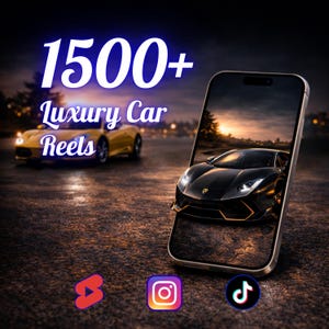 1500+ Luxury Car Videos Bundle – Supercar Reels, Exotic Car Clips & Luxury Car Content for Instagram, TikTok, YouTube