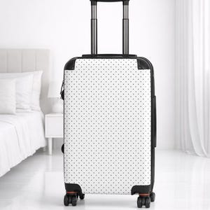 White Polka Dot Suitcase Aesthetic Suitcase carry-on luggage | Large suitcase