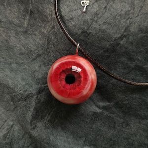 Handmade resin eyeball jewelry,eyeball necklaces, gothic charms, personalized DIY custom eye prints
