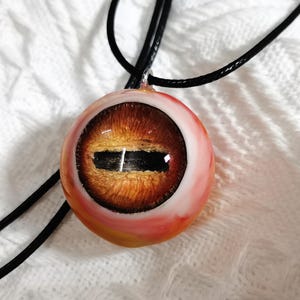 Handmade resin eyeball jewelry, eyeball necklaces, gothic charms, personalized DIY custom eye prints