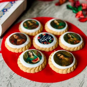 Yalda cookies, Yalda biscuits, Persian cookie, Nowruz cookie, Farsi cookie, Traditional cookie, Fondant cookie , Beautiful woman cookie