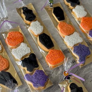 Halloween mini cookies, Spooky Halloween Decorated Cookies, Fun & Festive Halloween Treats, Ghosts, Pumpkins cookies, Homemade cookies
