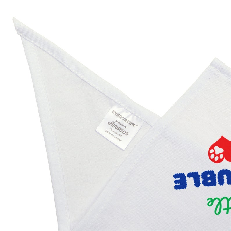 Christmas Pet Bandana Santa's Little Trouble, Holiday Dog Neckwear