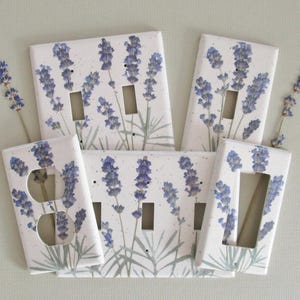 Lavender light switch covers