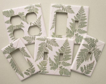 Northwood Fern   Light switch covers       Switchplates