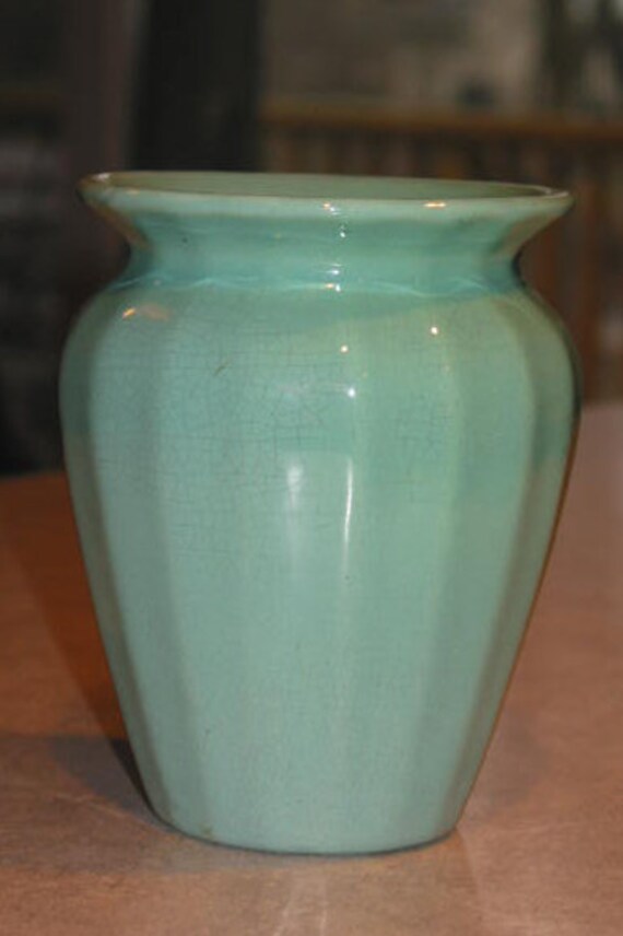 Arts & Crafts era Pfaltzgraff Pottery York PA mint green panel Etsy