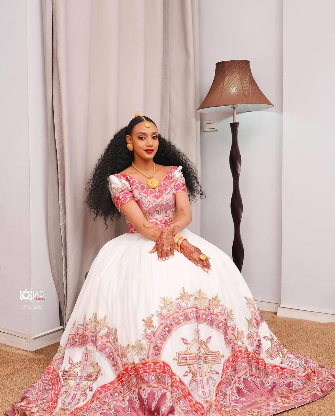 Habesha Dress Pink - Etsy