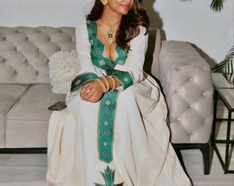 Habesha Menen Kemis, Ethiopian Cotton Dress, Eritrean Cultural Style