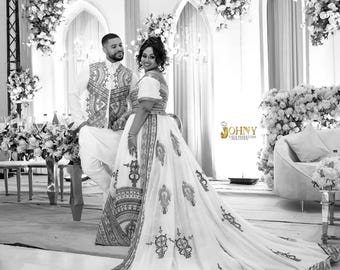 designer ethiopian wedding dress Custom made Wedding Dress in Ethiopia