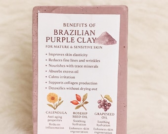 Savon à l'argile violette du Brésil