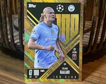 アーリング・ハーランド「100 クラブ」Topps Match Attax Soccer 2024