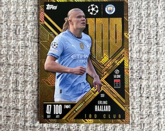 アーリング・ハーランド「100 クラブ」Topps Match Attax Soccer 2024