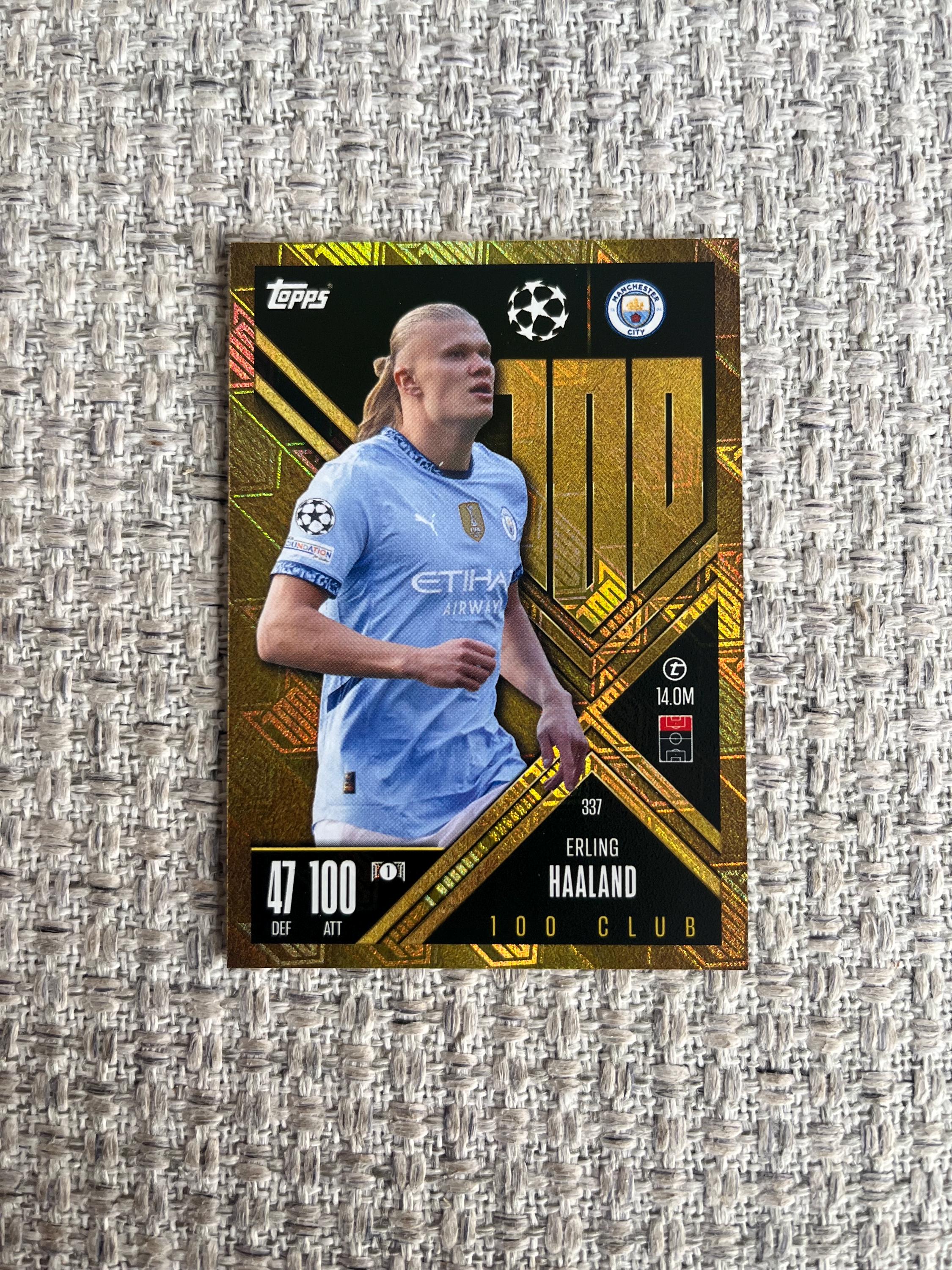 Match Attax Extra 2023 2024 Erling Haaland Mega Boost Sammelkarte