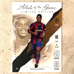 ronaldinho limited edition card Topps Two of Brazil's deadliest ever