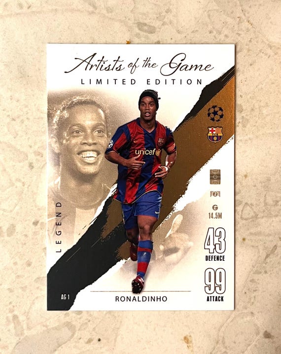 ronaldinho limited edition card Amazon.com: 1990 Leaf Baseball Cards Complete Set of 528 Cards Including  Rookie Cards of Frank Thomas, Sammy Sosa, Larry Walker : Collectibles &  Fine Art