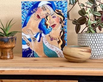Ruth & Naomi Wall Art Biblical Story of Devotion Christian Faith Decor for Women