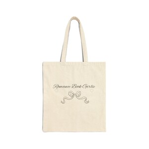 Romanze Buch Girlie Baumwollsegeltuch-Einkaufstasche, Buch-Liebhaber-Geschenk, Bookish Merch, Bibliotheks-Tasche, Lesetasche, umweltfreundliche Einkaufstasche