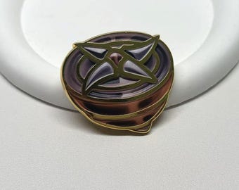 Silksong Compass Badge of metal.Hollow Knight. gift For Him .  brooch