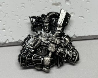 Two-Handed Sword Talisman Metal necklace. Holiday gift