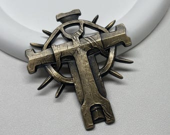 The Lords of the Fallen Thorn cross Metal necklace. Holiday gift