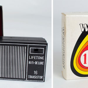 NEW vintage Lifetone HiFi-Deluxe 16 transistor radio, 1958 Western Reliable Import portable AM radio, original box, works perfectly!
