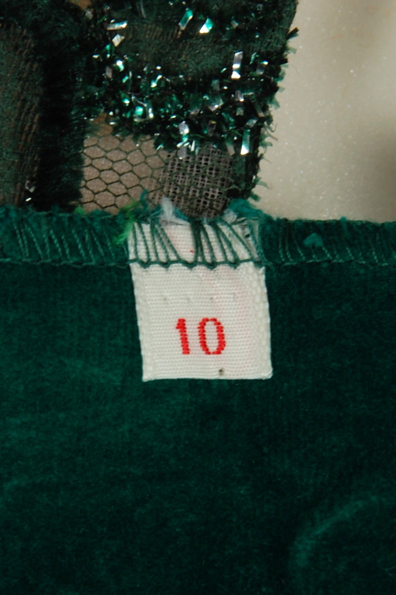 Vintage emerald green velveteen maxi skirt gold Brutalist buckle mid-century 1960s hostess skirt size S