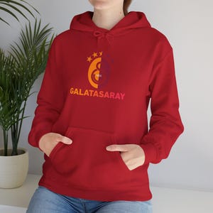 Galatasaray Fan Hoodie | Soccer Club Crest, Turkish Football, Fan Gift, Unisex image 12