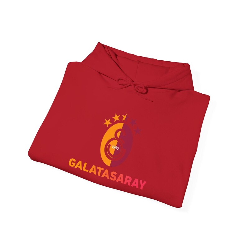 Galatasaray Fan Hoodie | Soccer Club Crest, Turkish Football, Fan Gift, Unisex image 7