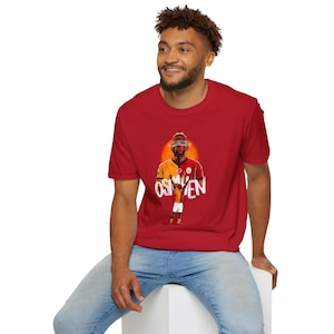 Osimhen, Galatasaray Football Fan Unisex Softstyle T-Shirt, Sports Tee, Soccer Lover Gift,