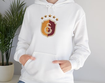 Galatasaray Logo Hoodie | Soccer Club Crest, Turkish Football, Fan Gift, Unisex