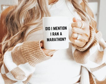 Marathon Runner Funny Coffee Tea Mug, Marathon Runner Gift, Gift For Runner, Running Gift