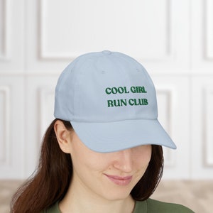 Cool Girl Run Club Embroidered Dad Hat for Women, Gift for Runner, Running Hat for Women