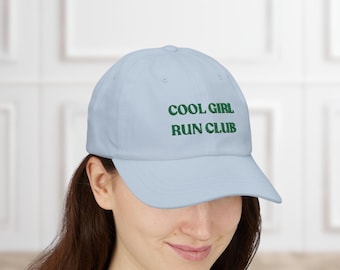Gorra bordada para papá Cool Girl Run Club para mujer, regalo para corredora, gorra para correr para mujer