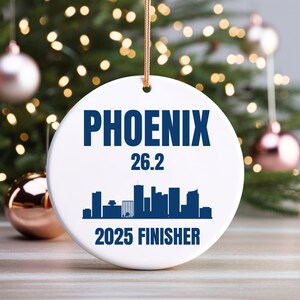 Phoenix Marathon 2025 Finisher Ornament, Marathon Gift, Gift For Runner, Running Gift, Running Keepsake