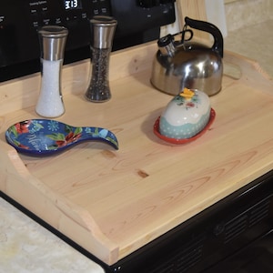 Wood Stove Top Cover | Noodle Board | Gas Stove Cover | Kitchen Decor | Wood Stove Protector | Electric Stove Cover | Handmade