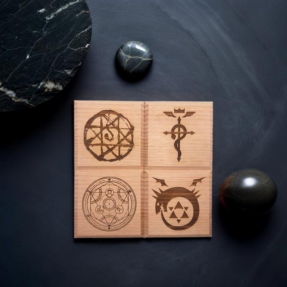 鋼の錬金術師コースターセット 鋼の錬金術師 コースターセット - Etsy 日本