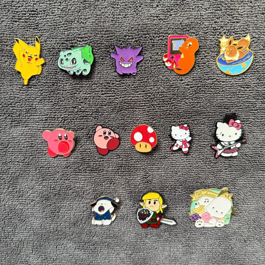 Cartoon Anime Enamel Pin Brooches - Etsy