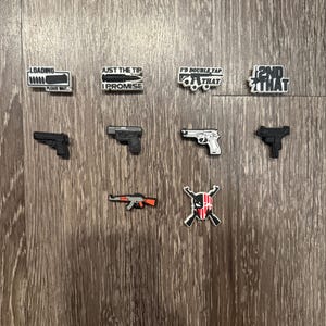 Gun 2nd Amendment Shoe Clog Charms