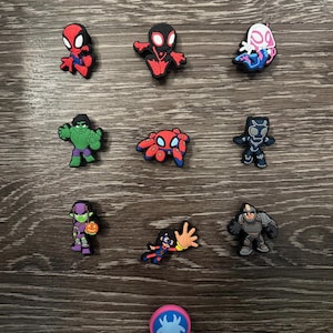 Spidey and Friends Shoe Charms